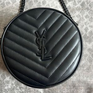 YSL Jade Round Quilted Crossbody Bag- Perfect condition